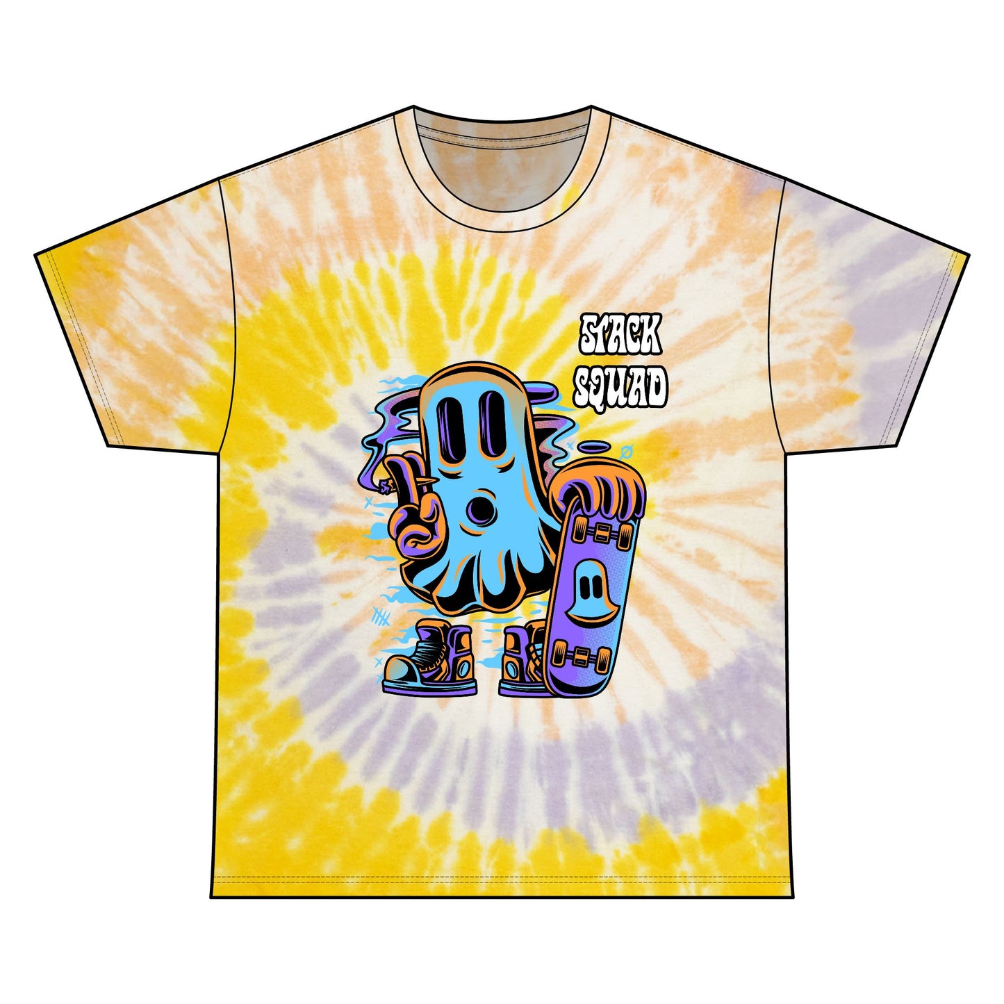 Stack Squad Ghost Tie-Dye T-Shirt